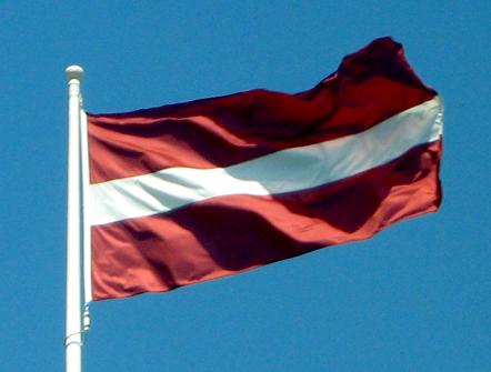 знамето на латвия