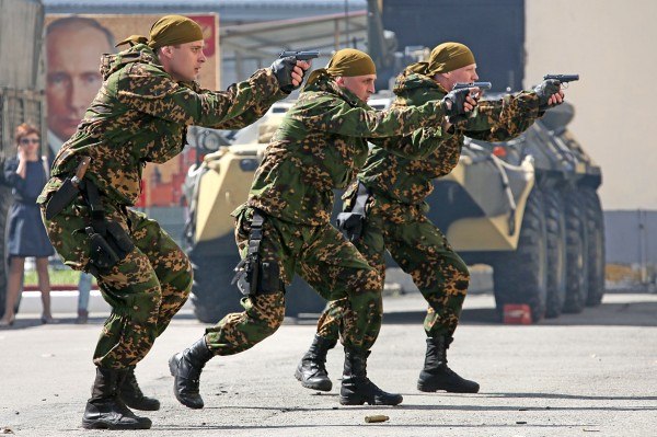 Тренировка войск Спецназа