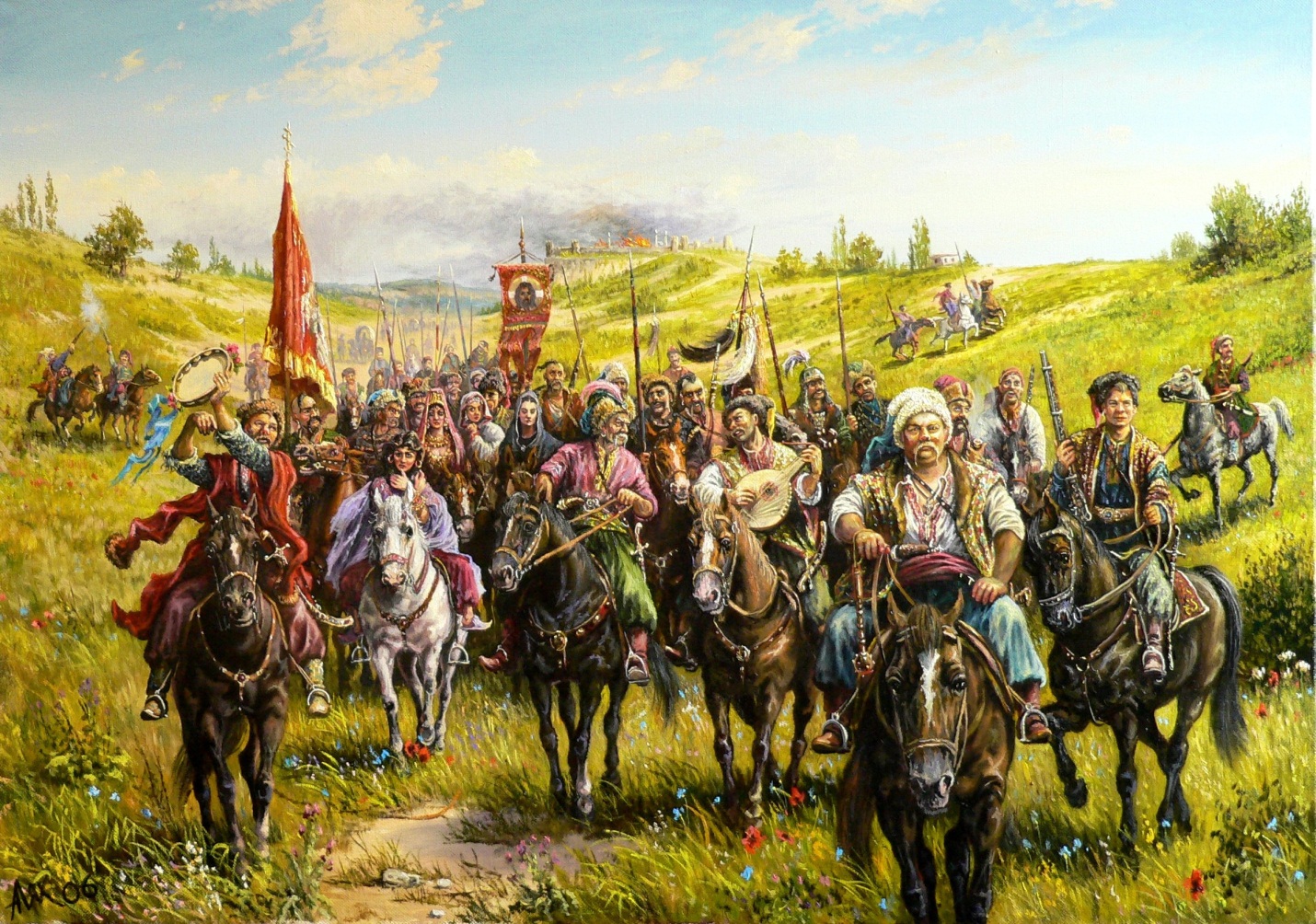 В средние века наградой казачества была военная добыча