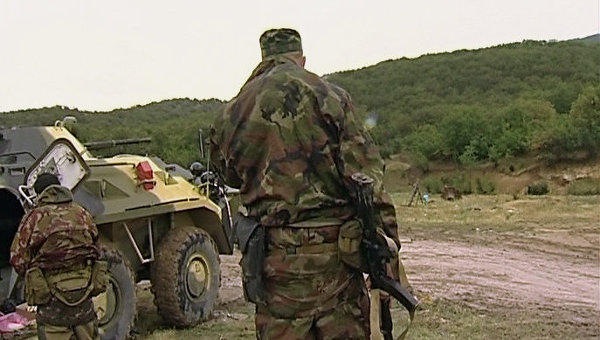 Наши войска во время контртеррористической опперации в Дагестане